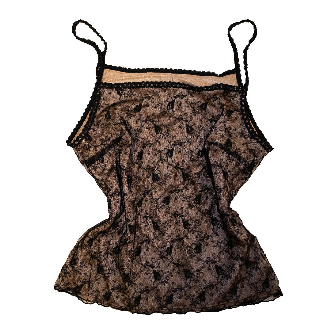 Obsidian Lacey Silk Cami