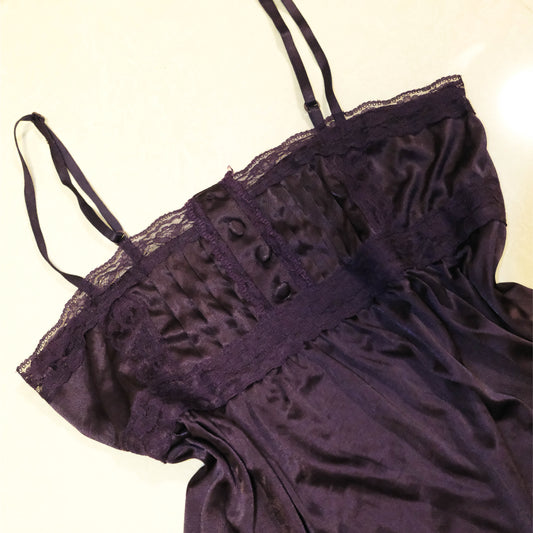 Mysterious Purple Silk Cami