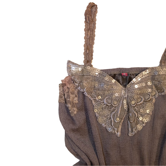 Butterfly Sequin Layers Cami