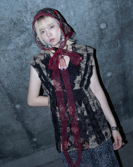 Remake Vampire Patchwork Vest