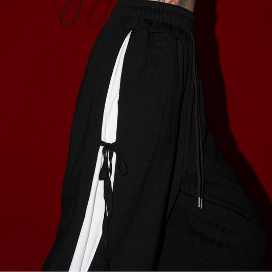 Double Bow Color-Block Pants