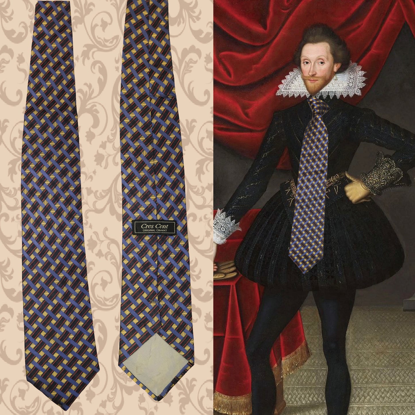 Geometric Checked Tie