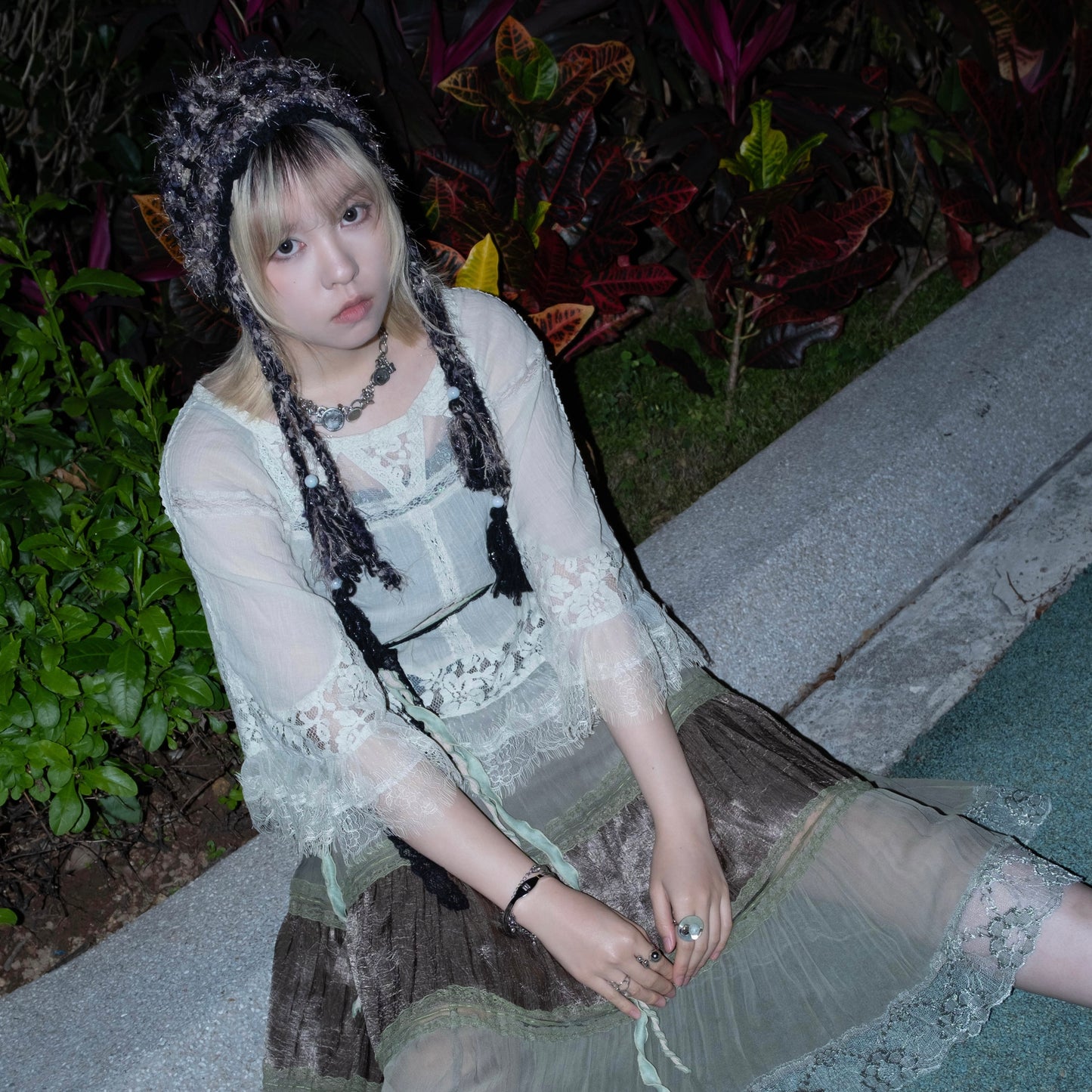 Fairygrunge Lacey Mint Top