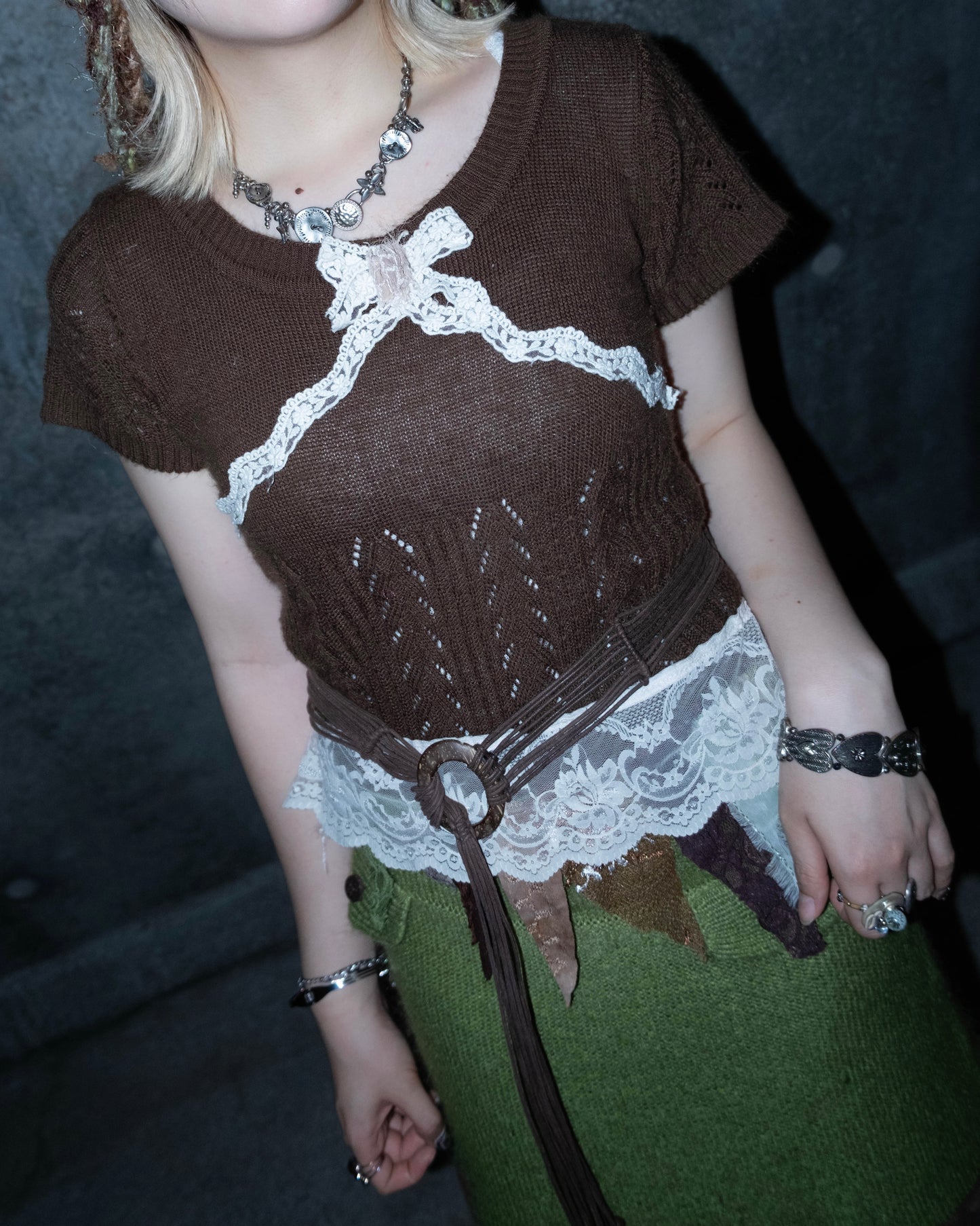 Remake Knit Patchwork Dress