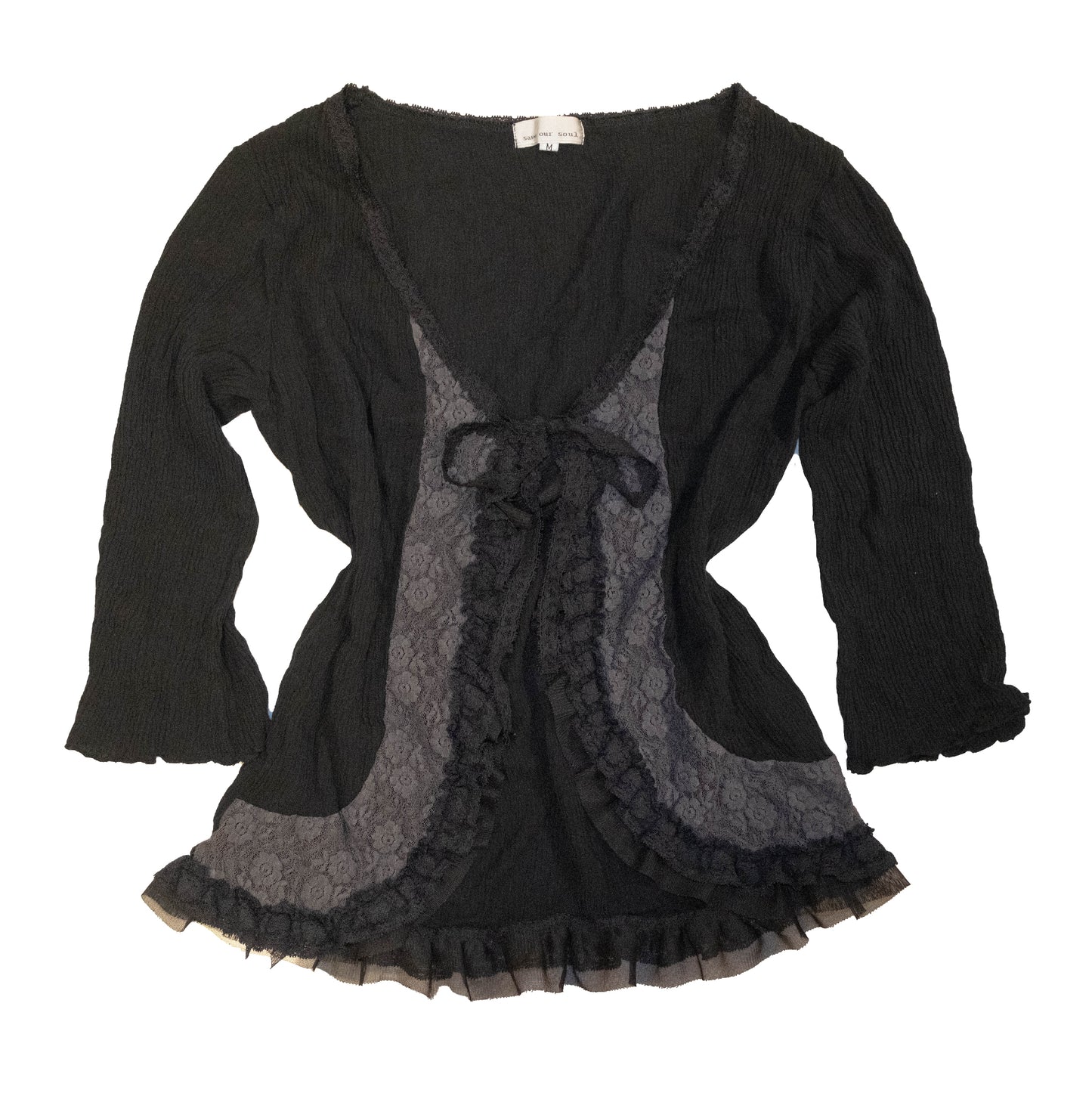Eclipse Lacey Ruffle Cardigan