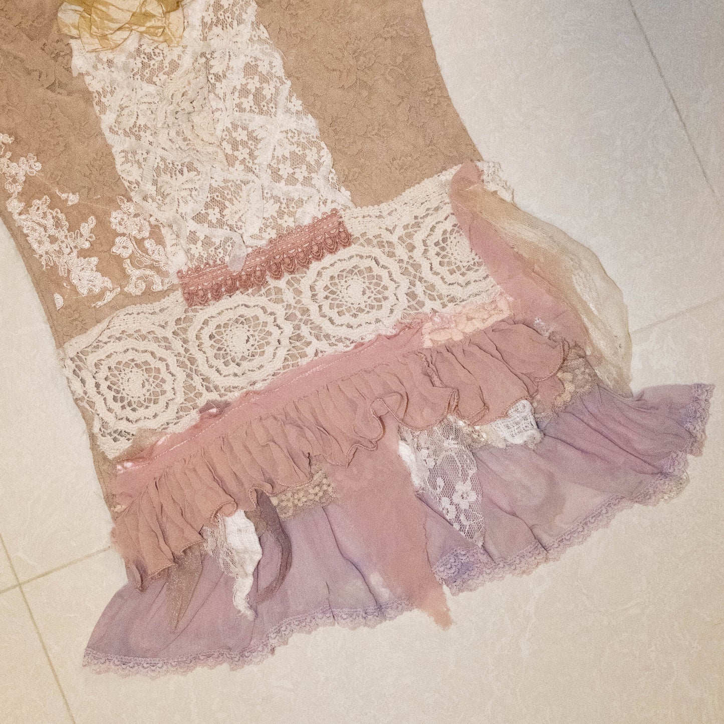 Remake Pink Blossom Vest