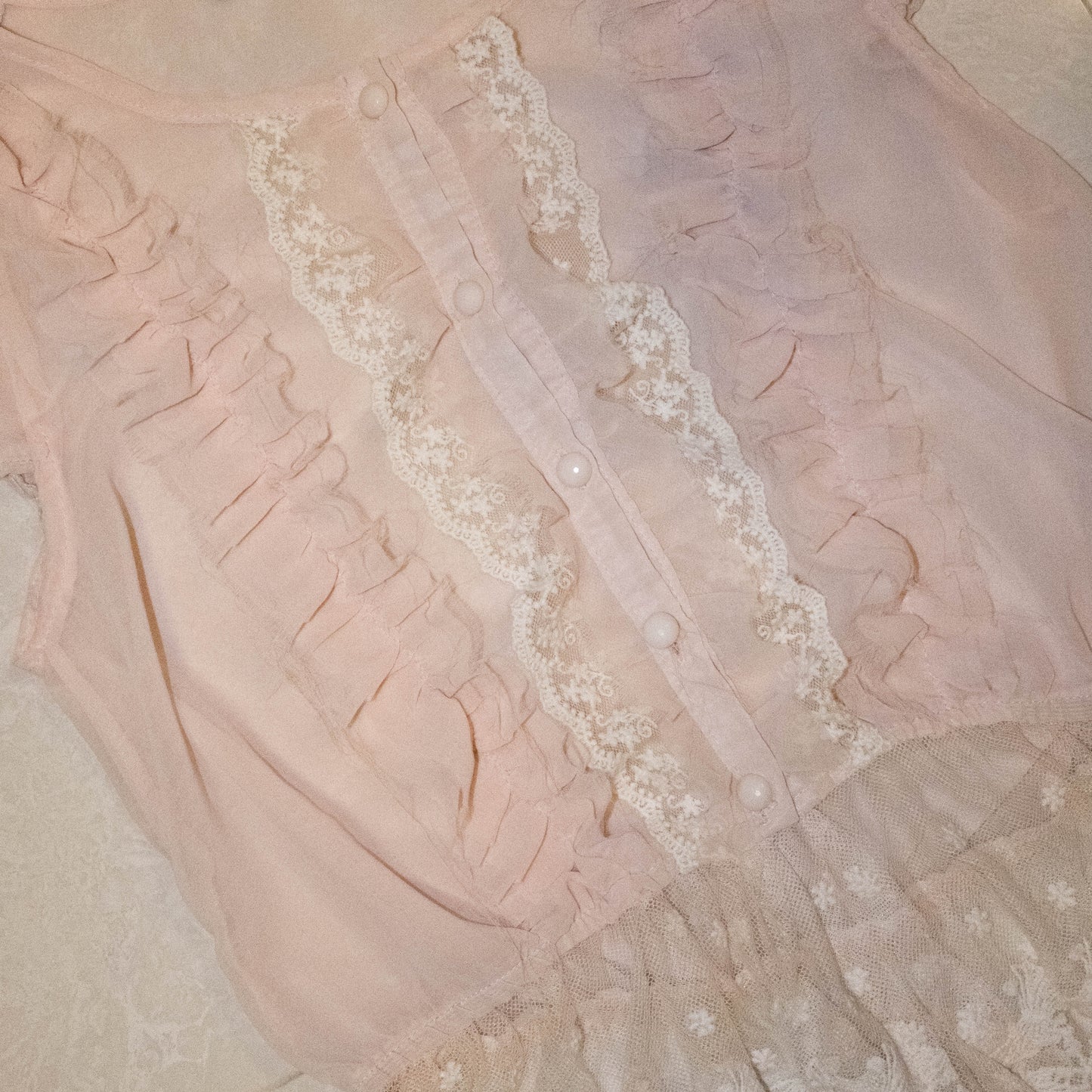 Blush Pink Lace Top