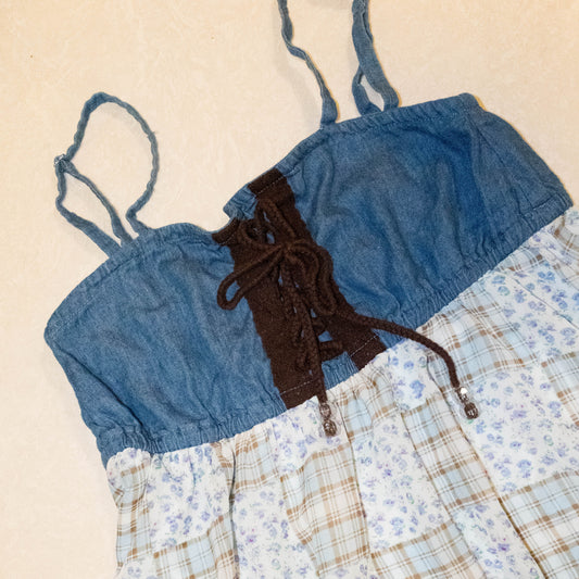 Cobalt Patchwork Dress