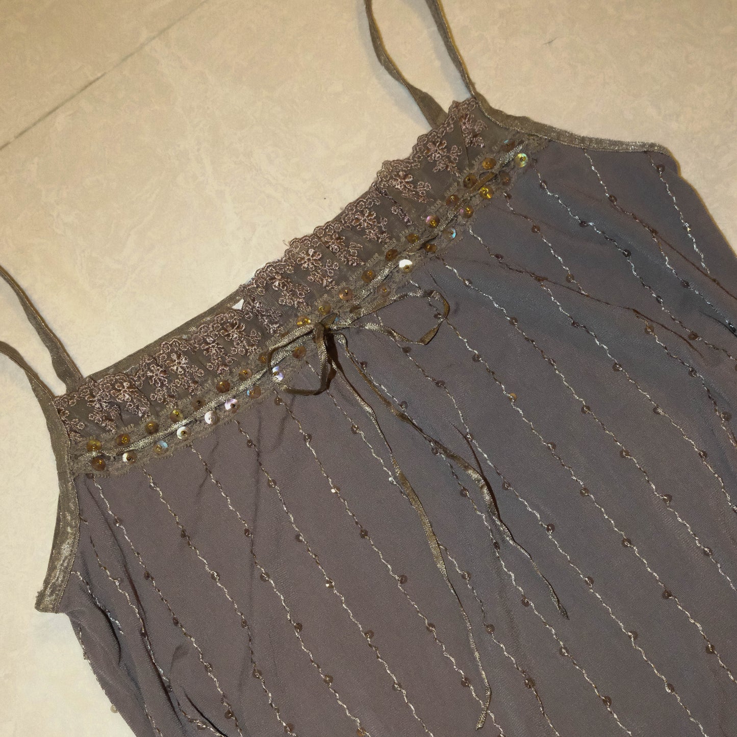 Mahogany Giltter Cami