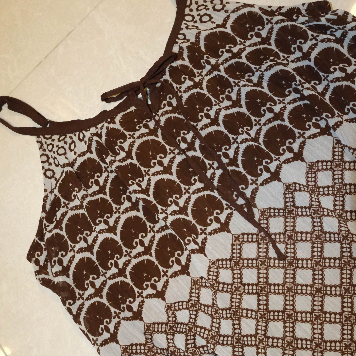 Mahogany Sheer Cami Dress