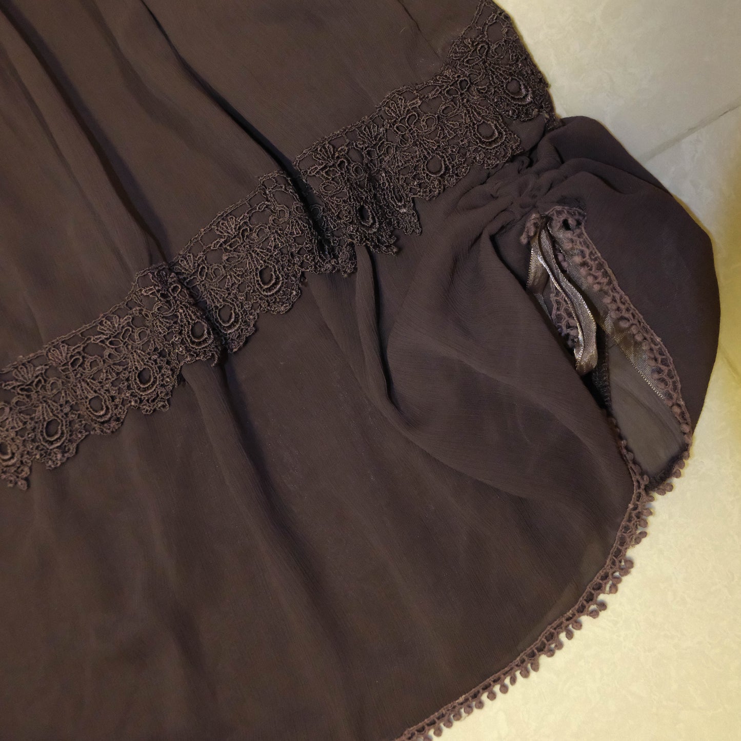 Charcoal Ruffle Cami Dress