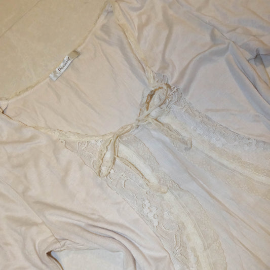Cotton Cream Ruffle Ribbon Outer