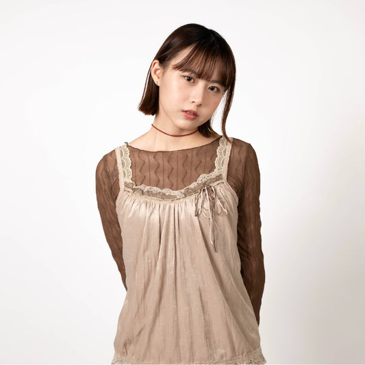 Sweet Ribbon Lace Cami