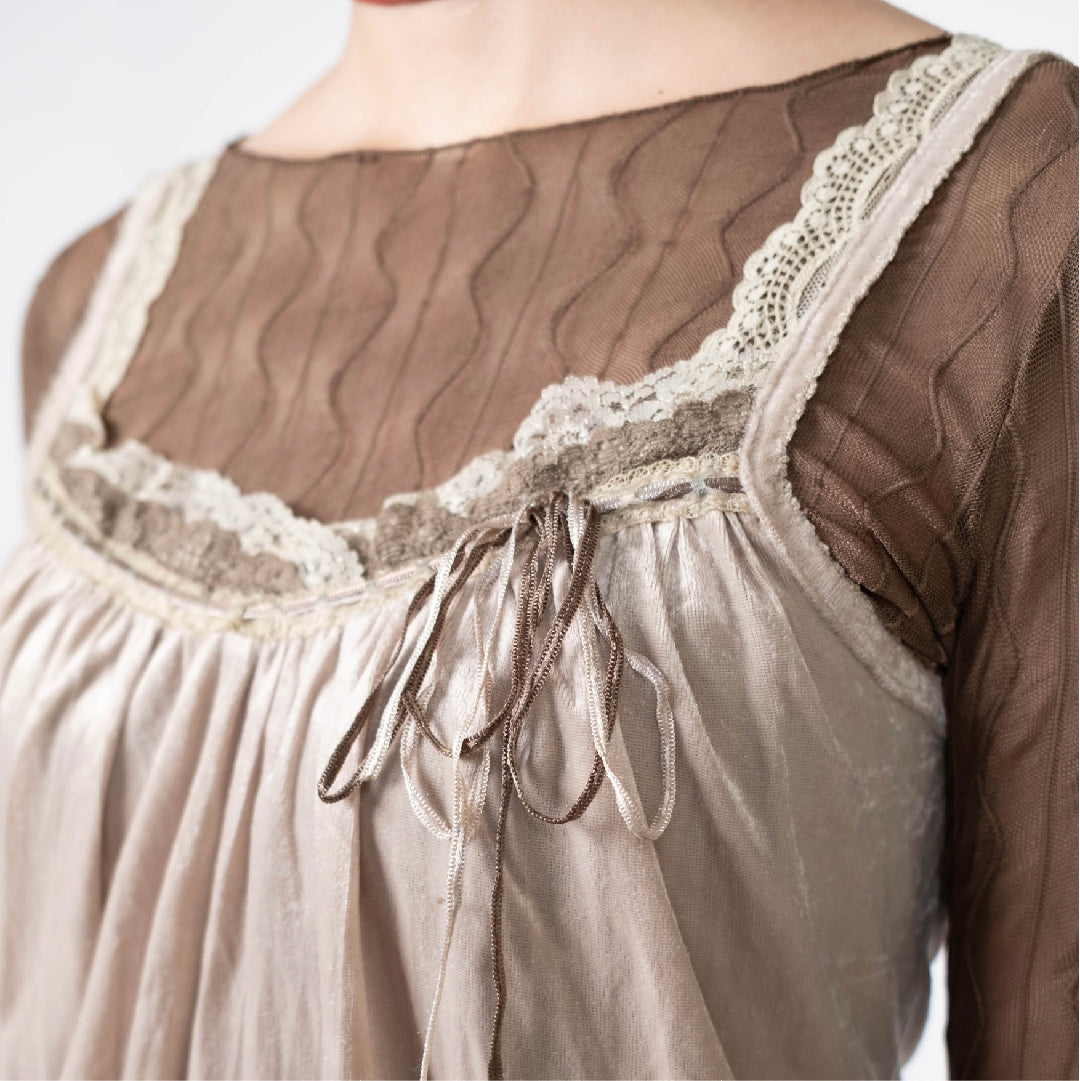 Sweet Ribbon Lace Cami
