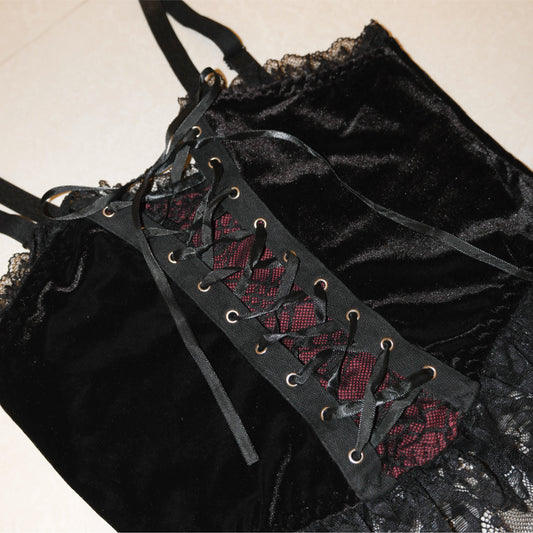 Sweet Vampire Velvet Corset