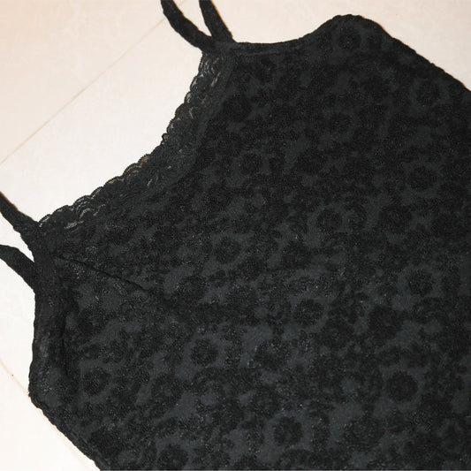Gothic Print Velvet Cami