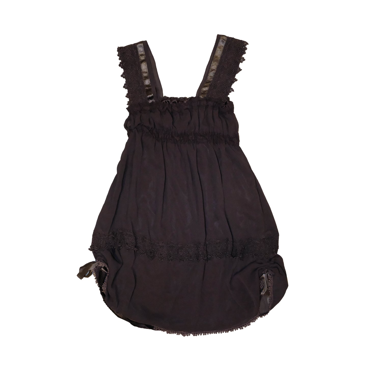 Charcoal Ruffle Cami Dress