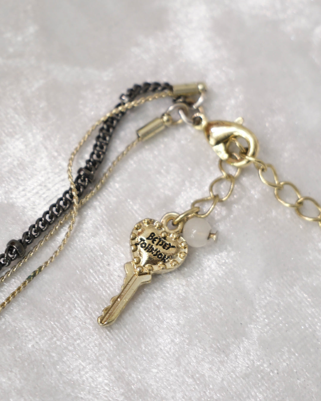 Betsey Johnson Vintage Gemstone Layer Necklace