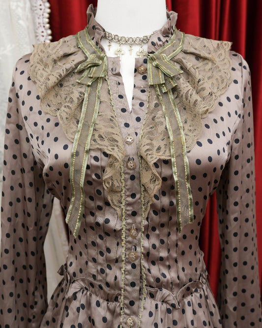 Tortilla Satin Polka Dots Shirt