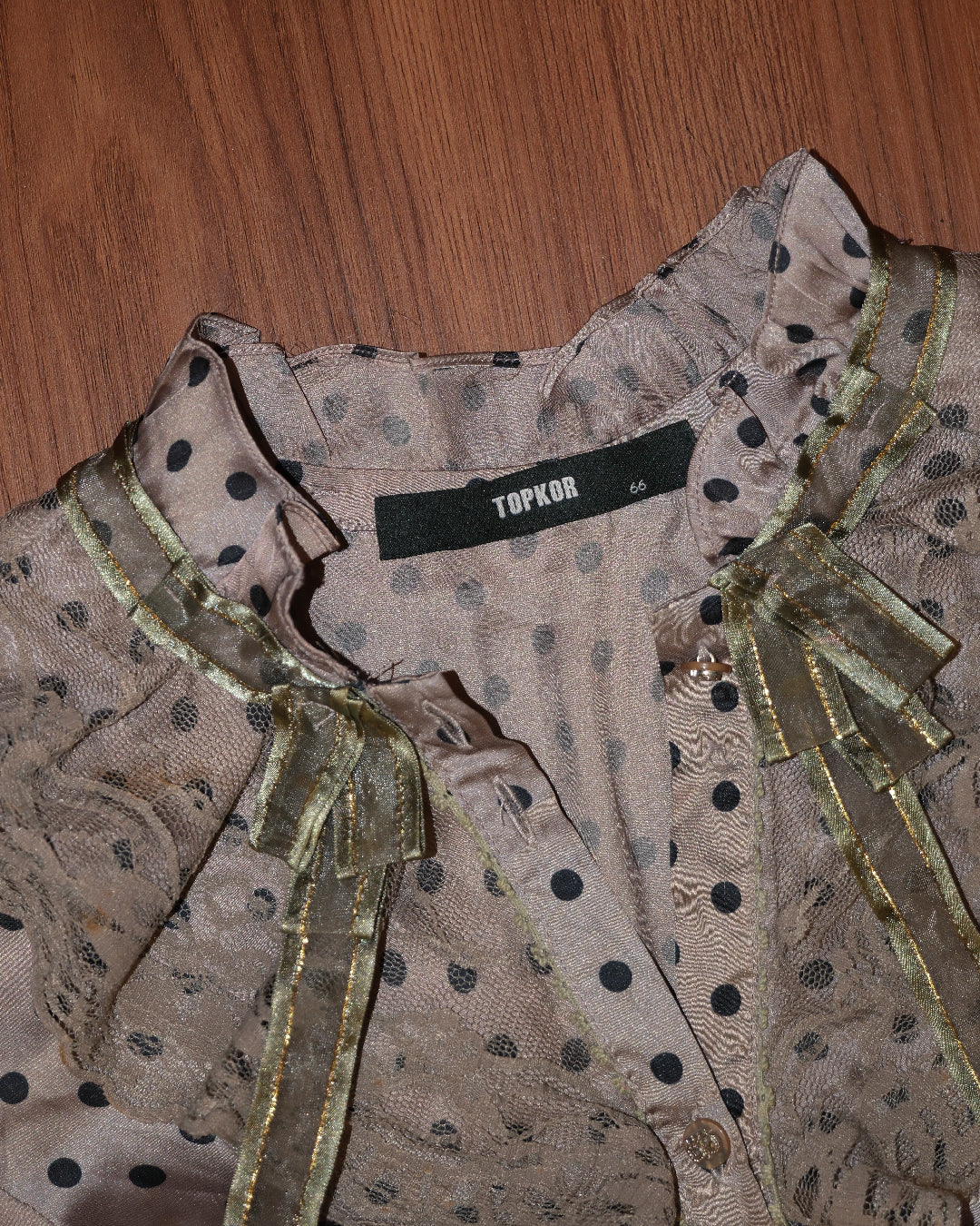 Tortilla Satin Polka Dots Shirt