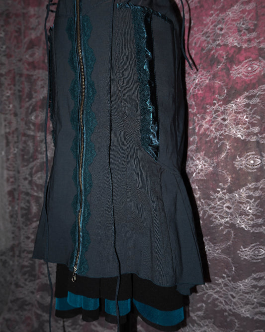 Ozz Angelo Army Green Skirt (Double Skirts)