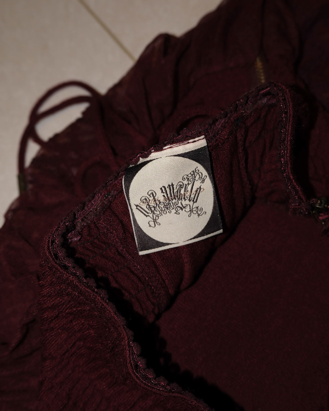Ozz Angelo Ruby Red Rococo Skirt