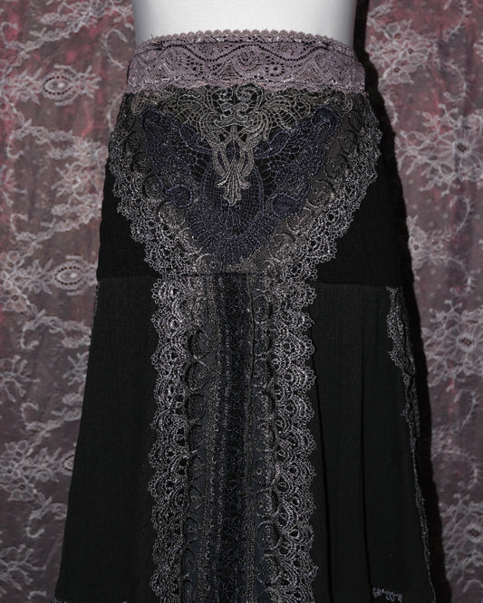 Ozz Angelo Midnight Ebony Lace Skirt