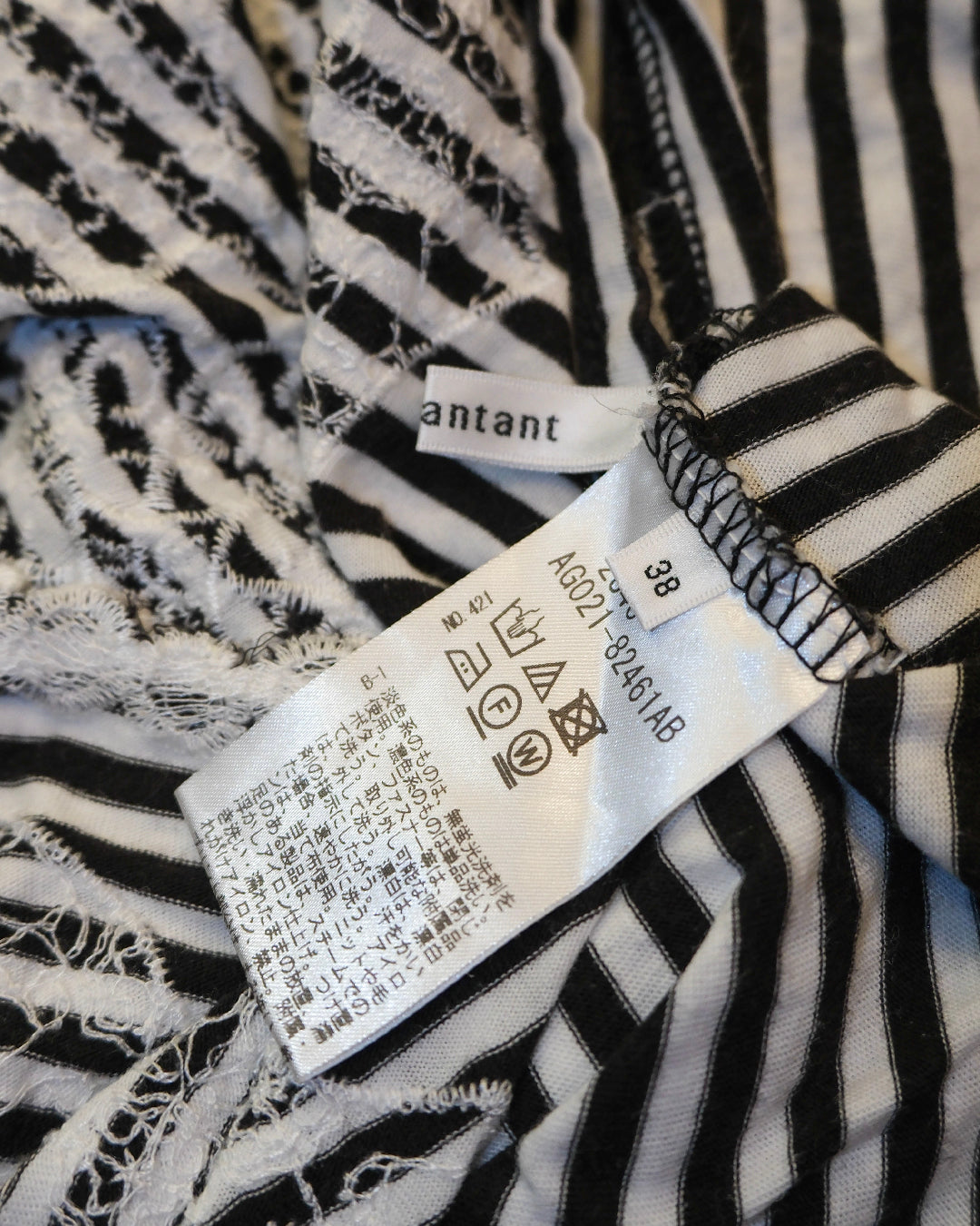 Victorian Pattern Stripe Top