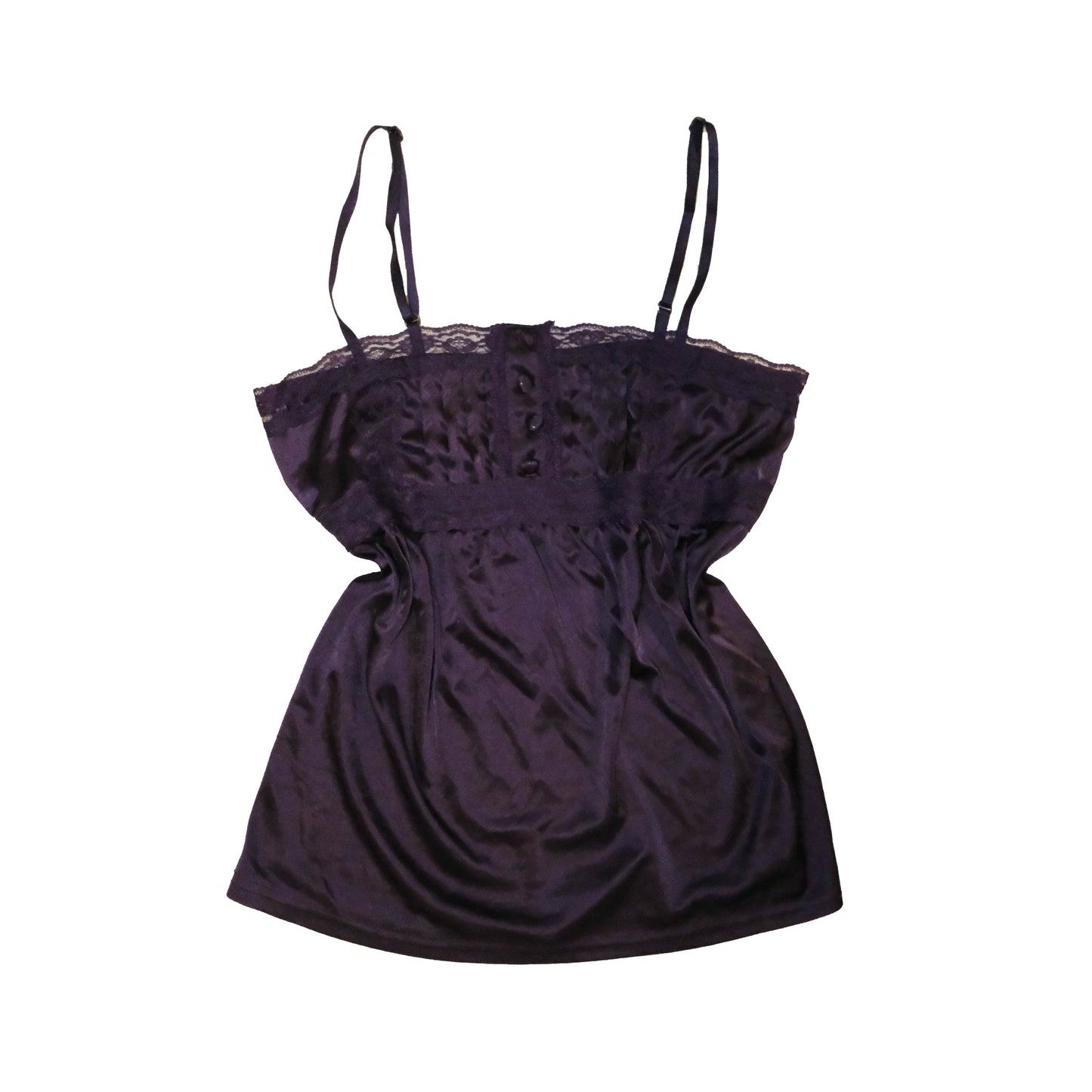 Mysterious Purple Silk Cami