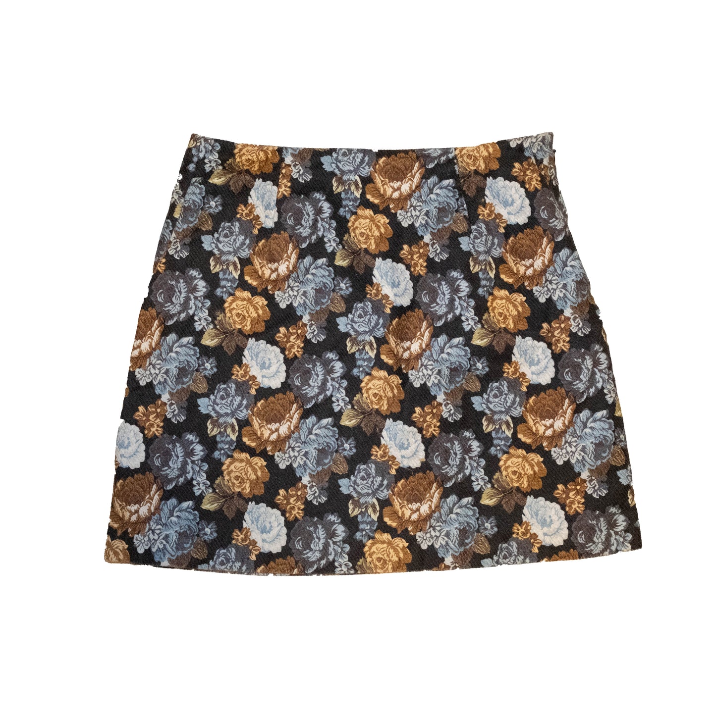 Breezy Blue Blossom A-line Skirt
