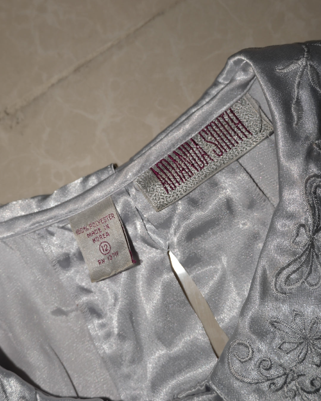 Satin Embroidered Blouse