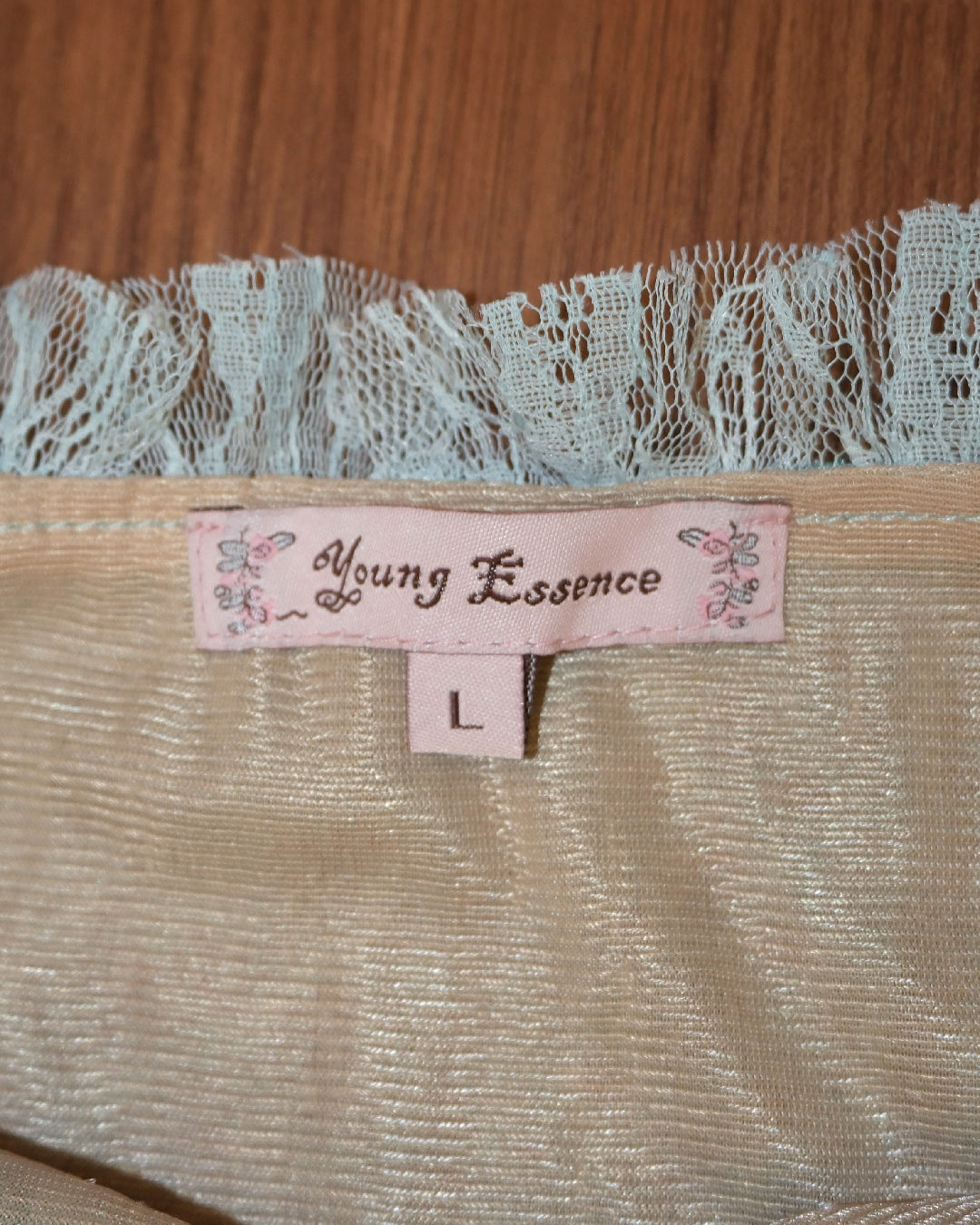 Aqua Blue Butterfly Lace Camisole