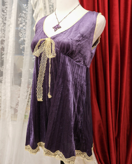 Violet Velvet Ribbon Camisole