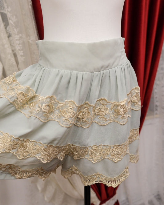 Icy Blue Lace Short Pants