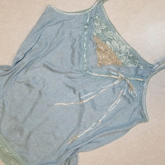 Powder Blue Lace Cami