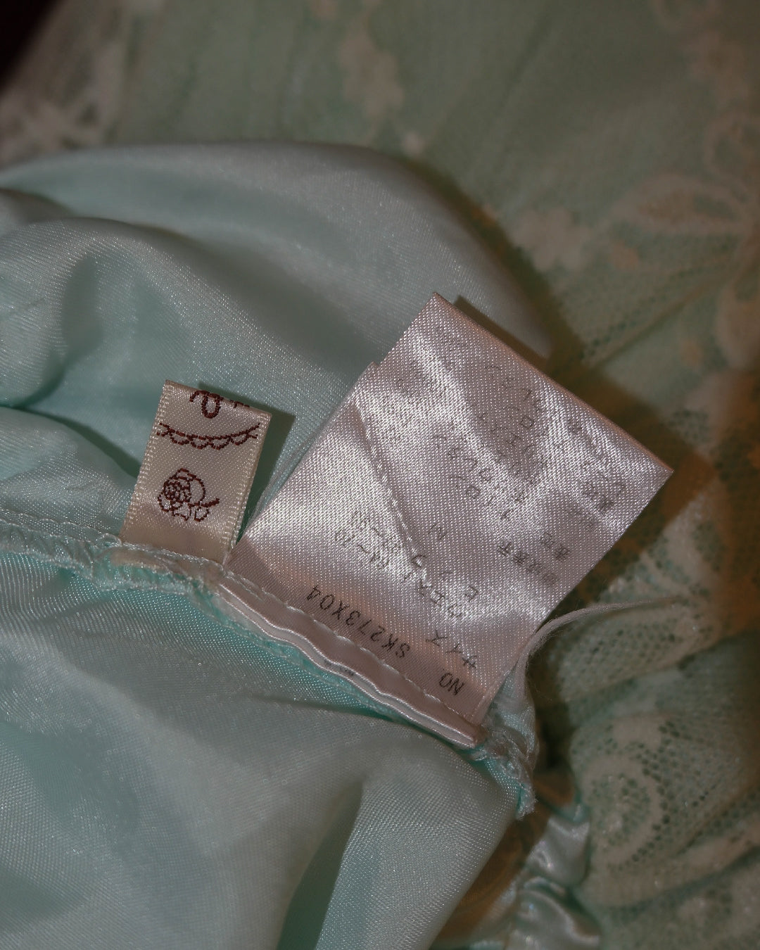 Axes Femme Pastel Mint Lace Skirt