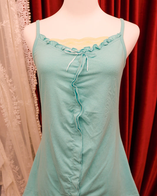 Tiffany Blue Ruffle Camisole
