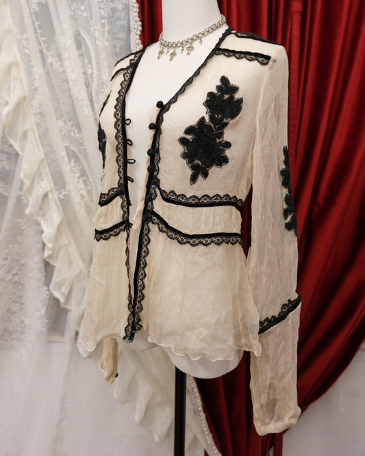 Derby Black & White Mesh Outer