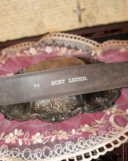 Vintage Heart Charms Leather Belt