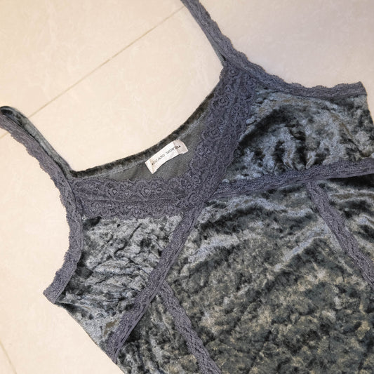 Ash Grey Velvet Cami