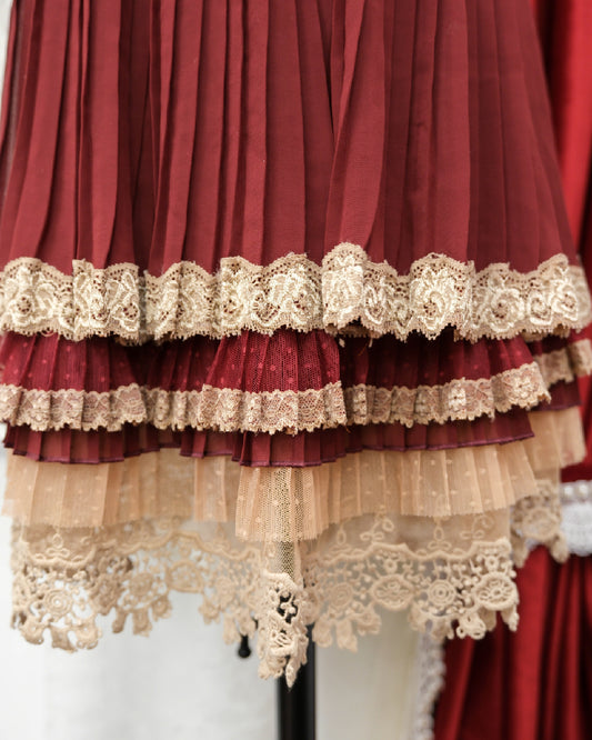 Axes Femme Deep Red Skirt