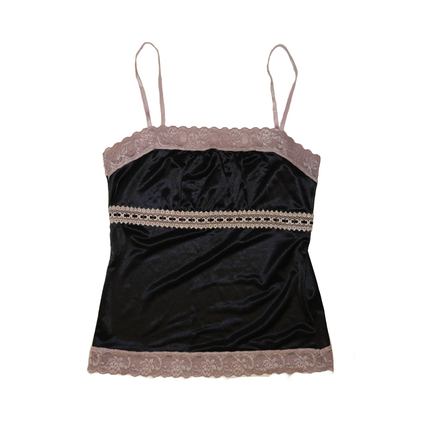 Jade Black Silk Cami