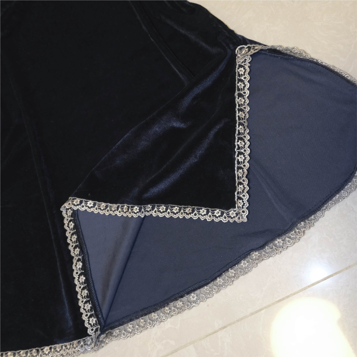 Sapphire Velvet Cami Dress