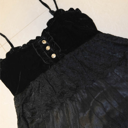 Night Layers Velvet Cami Dress