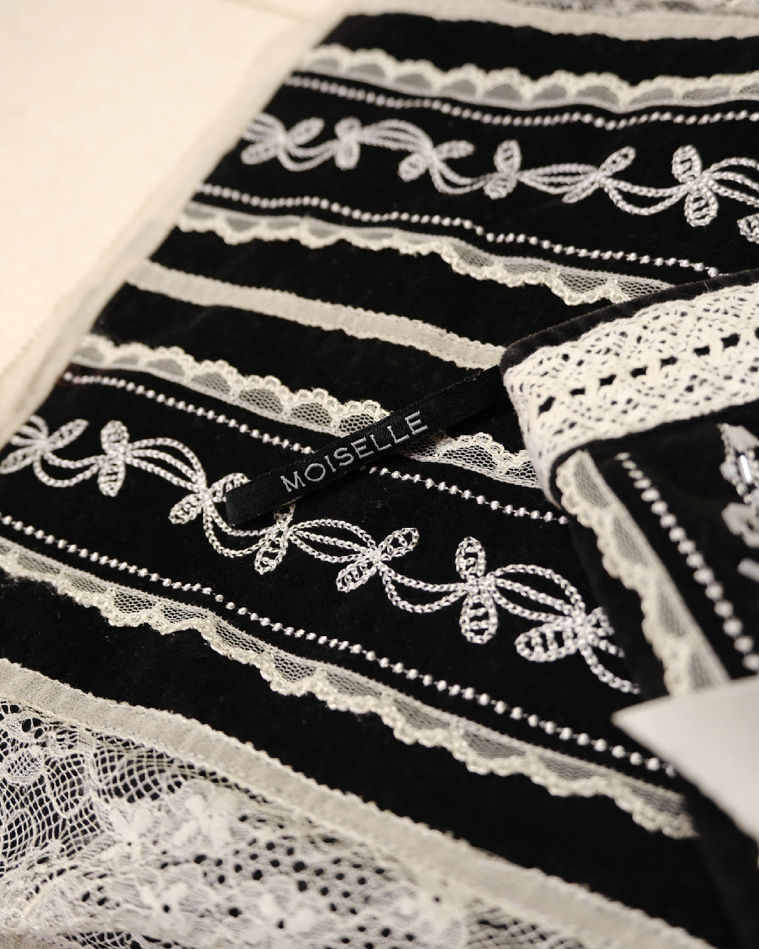 Gothic Black & White Lacey Skirt