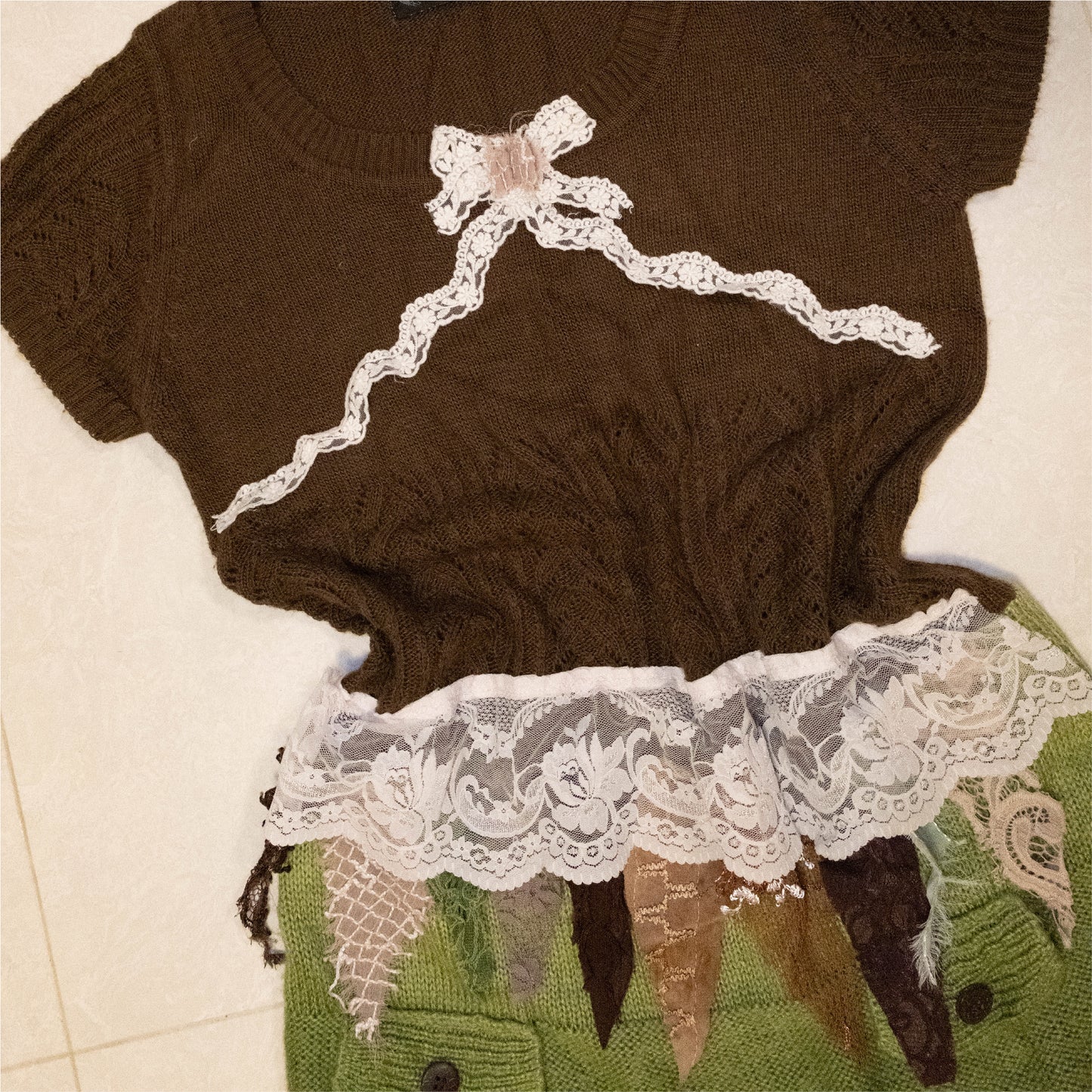 Remake Knit Patchwork Dress