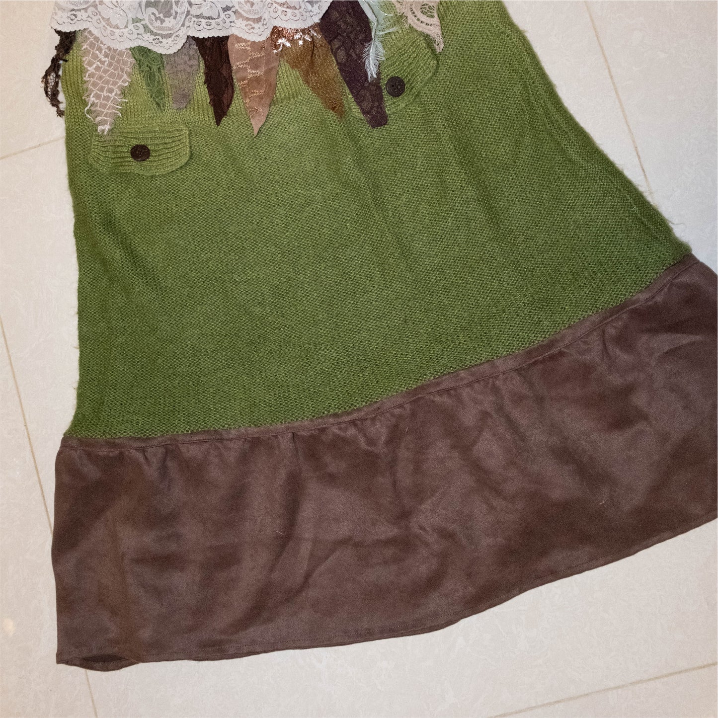 Remake Knit Patchwork Dress