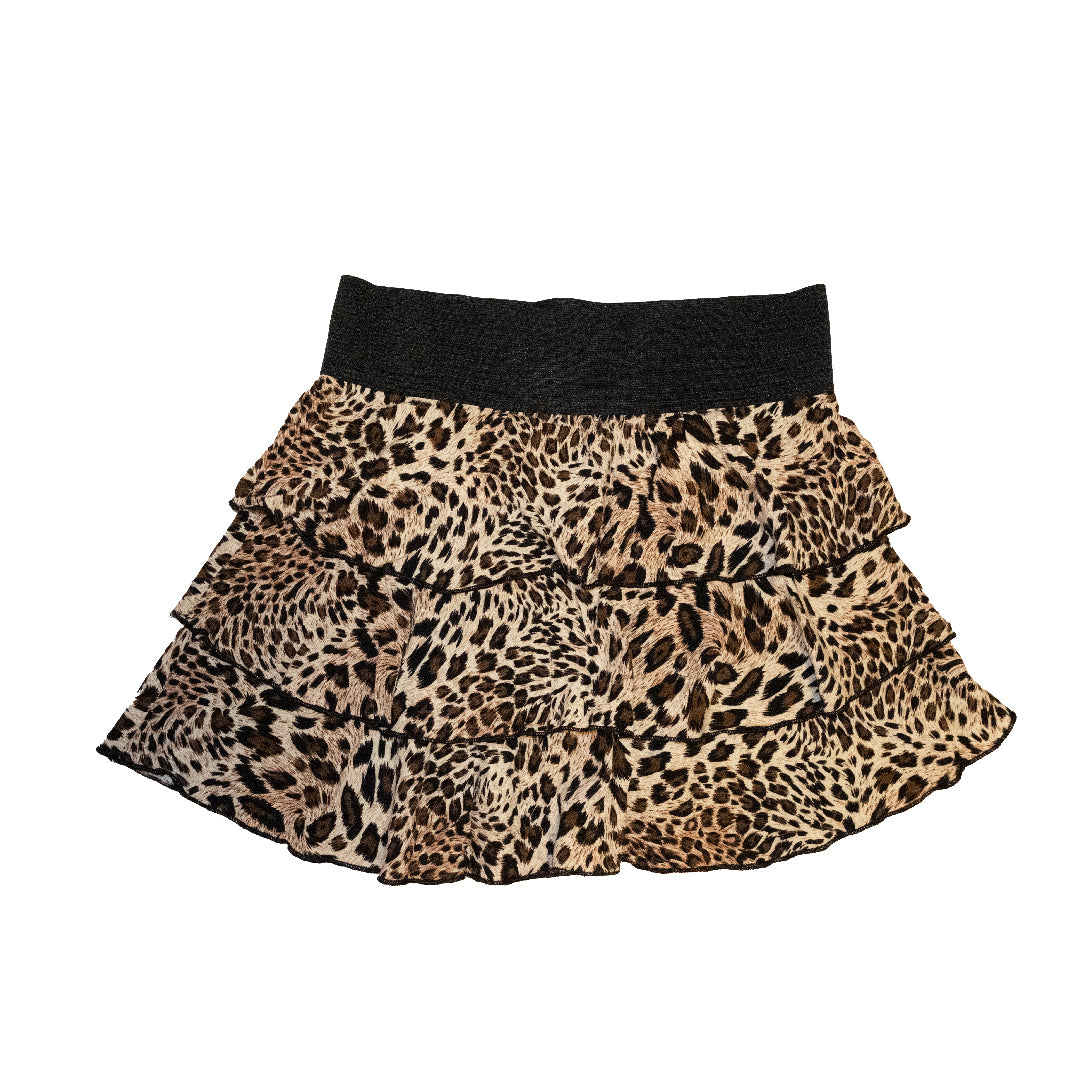 Leopard Print Multi-Layers Cake Skirt