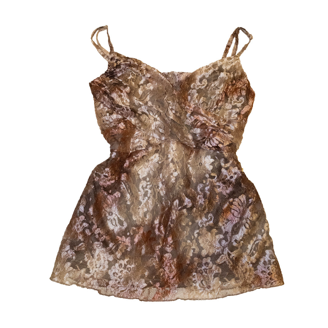 Foil Print Lacey Cami