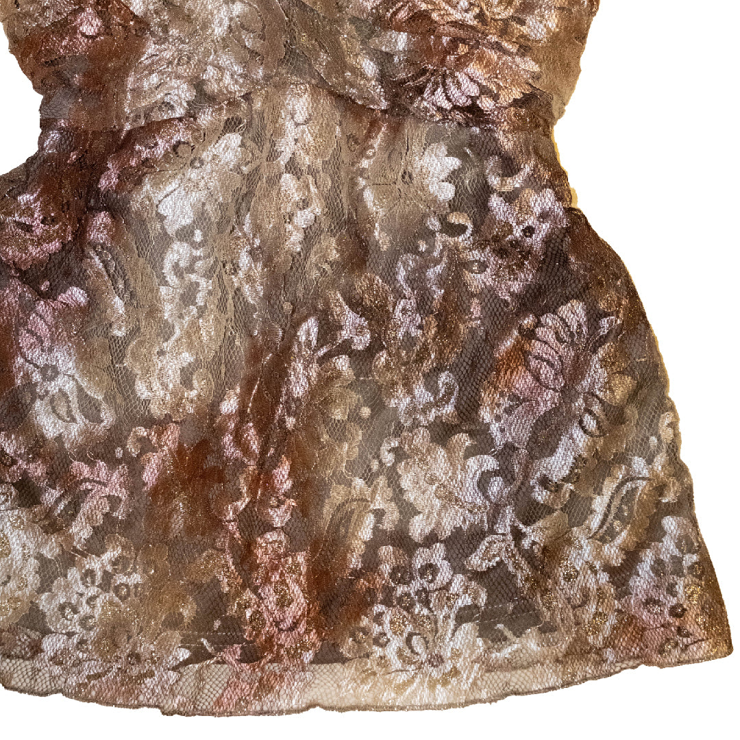 Foil Print Lacey Cami